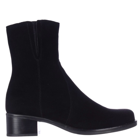 C La Canadienne Perla Black Genuine Suede Leather Waterproof Ankle Boots Size 9 - Picture 2 of 16